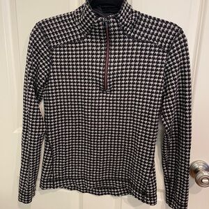 Smartwool Houndstooth Quarter-Zip Long Sleeve Large